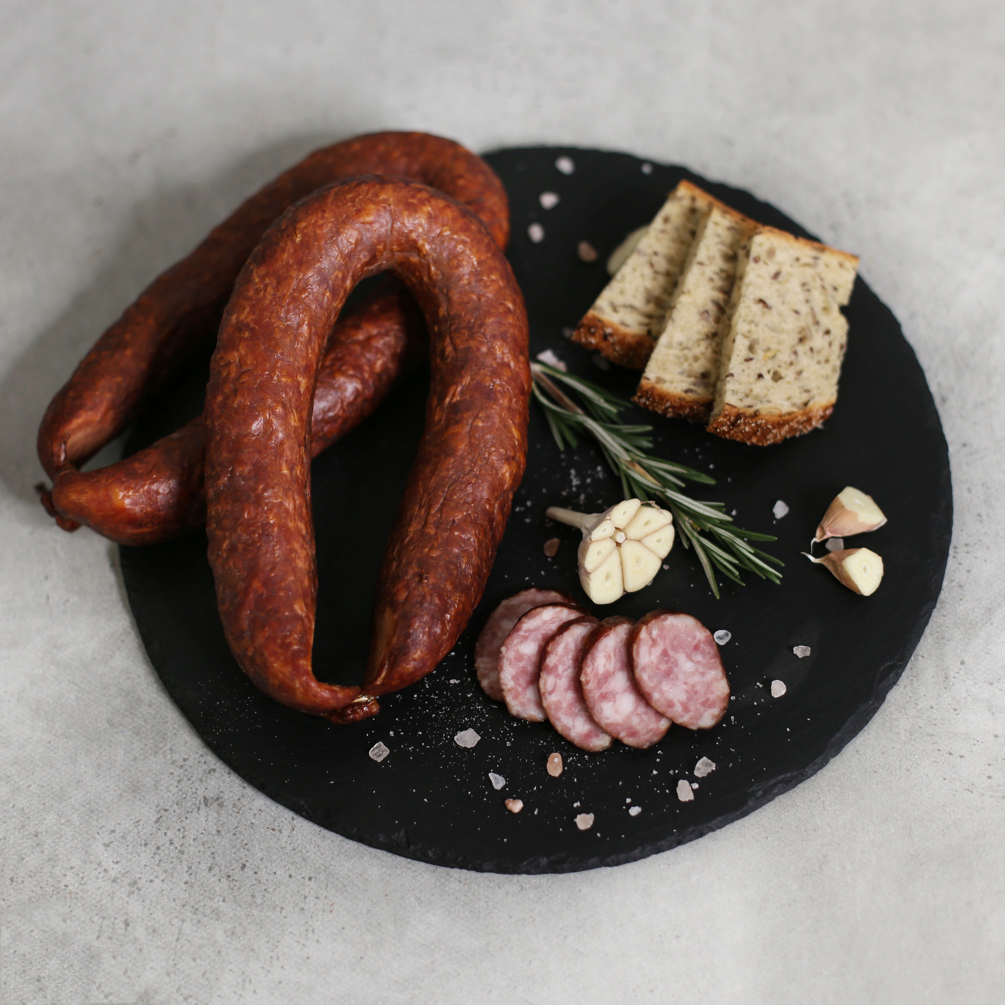 ŽEMAITIŠKA šaltai rūkyta dešra 500g.